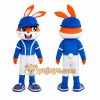 Rabbit Mascot Costume for Adults Custom Logo Party Character Suit Rabbit Mascot Costume for Adults Custom Logo Party Character Suit