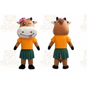 Cow Mascot Costume for Adults Custom Logo Party Character Suit