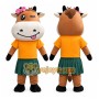 Cow Mascot Costume for Adults Custom Logo Party Character Suit