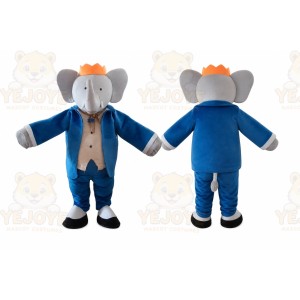 Elephant Mascot Costume for Adults Custom Logo Party Character Suit