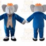 Elephant Mascot Costume for Adults Custom Logo Party Character Suit