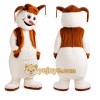Snowman Mascot Costume for Adults Custom Logo Party Character Suit