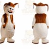 Snowman Mascot Costume for Adults Custom Logo Party Character Suit