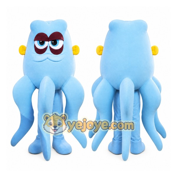Octopus Mascot Costume for Adults Custom Logo Party Character Suit