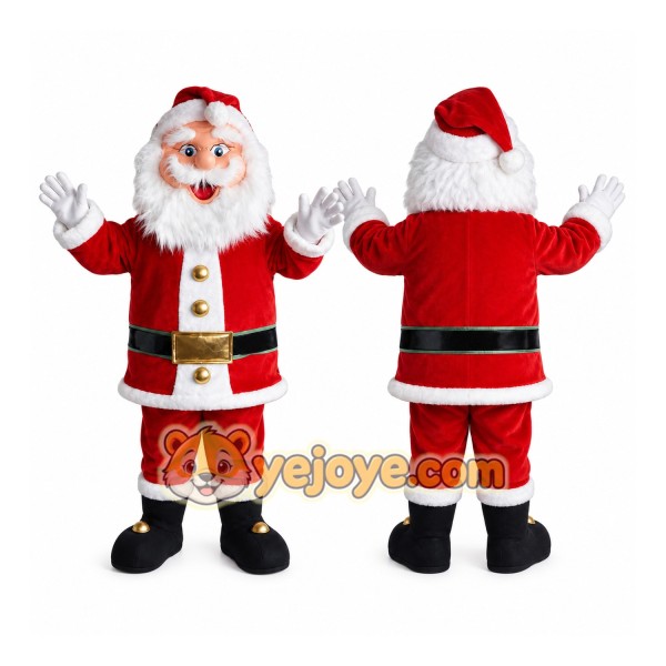Santa Mascot Costume for Adults Custom Logo Party Character Suit