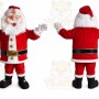 Santa Mascot Costume for Adults Custom Logo Party Character Suit