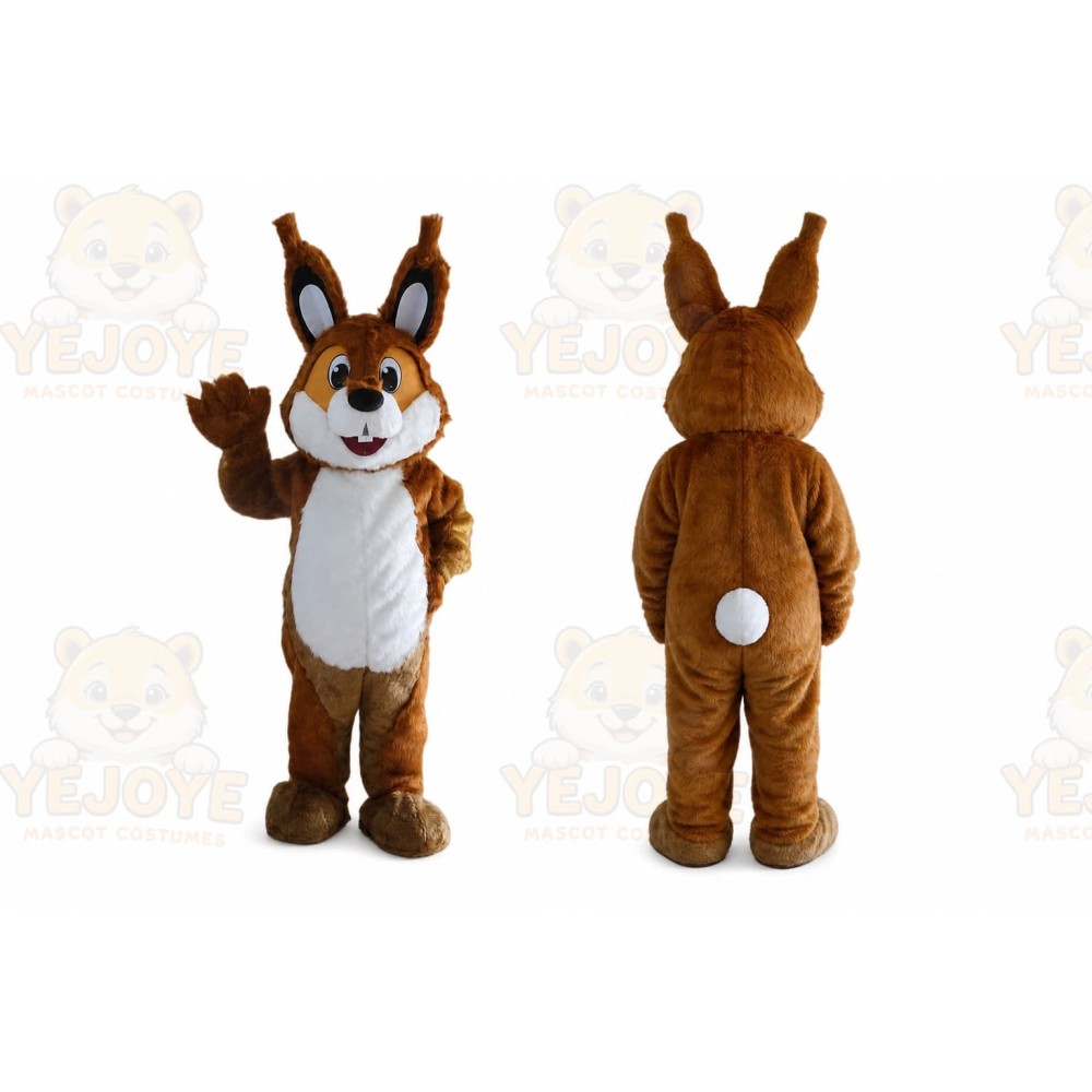 Rabbit Mascot Costume for Adults Custom Logo Party Character Suit