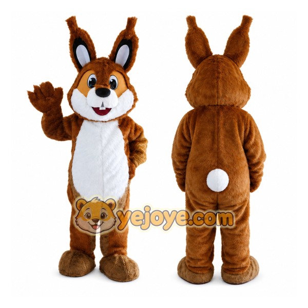 Rabbit Mascot Costume for Adults Custom Logo Party Character Suit