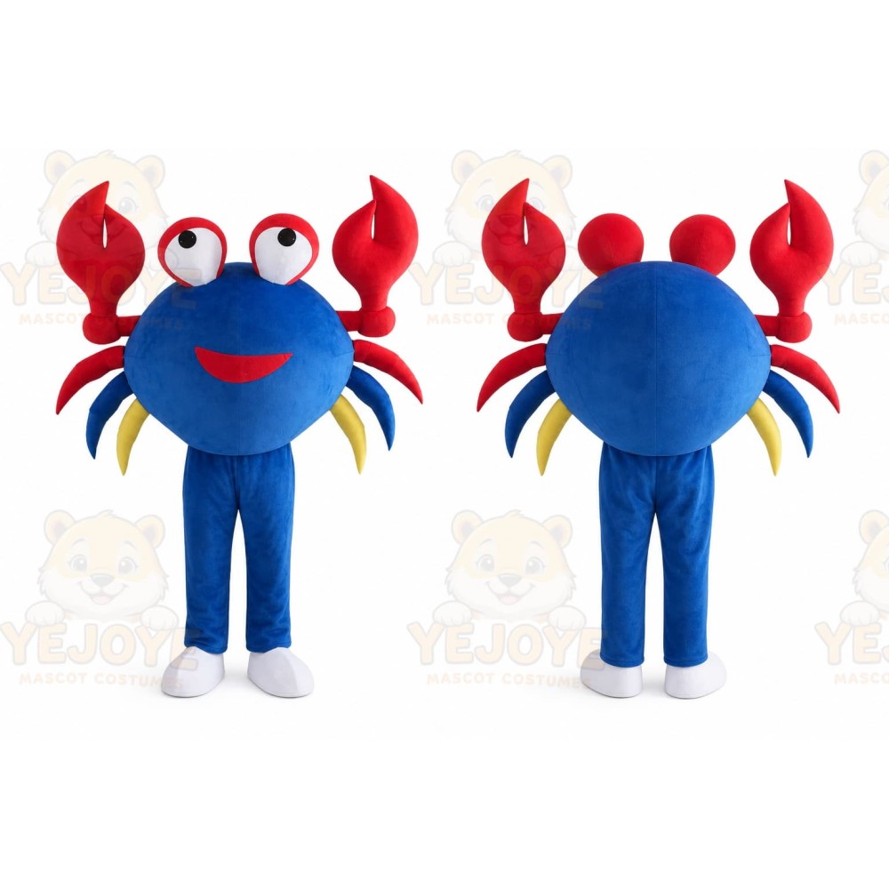 Crab Mascot Costume for Adults Custom Logo Party Character Suit