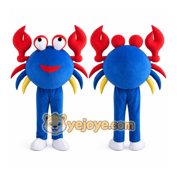 Crab Mascot Costume for Adults Custom Logo Party Character Suit
