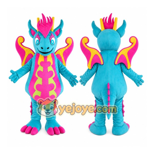 Dragon Mascot Costume for Adults Custom Logo Party Character Suit