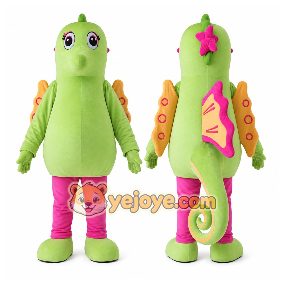 Sea Horse Mascot Costume for Adults Custom Logo Party Character Suit Sea Horse Mascot Costume for Adults Custom Logo Party Character Suit