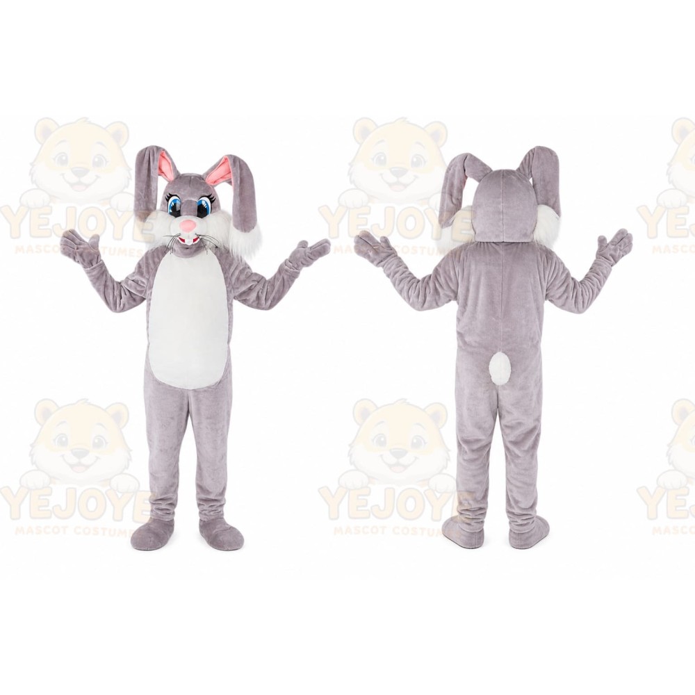 Rabbit Mascot Costume for Adults Custom Logo Party Character Suit