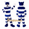 Blue Cat Mascot Costume for Adults Custom Logo Party Character Suit