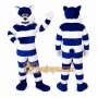 Blue Cat Mascot Costume for Adults Custom Logo Party Character Suit