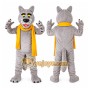 Wolf Mascot Costume for Adults Custom Logo Party Character Suit