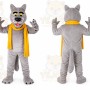 Wolf Mascot Costume for Adults Custom Logo Party Character Suit