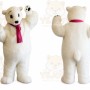 Bear Mascot Costume for Adults Custom Logo Party Character Suit