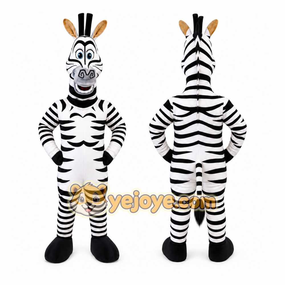 Zebra Mascot Costume for Adults Custom Logo Party Character Suit Zebra Mascot Costume for Adults Custom Logo Party Character Suit