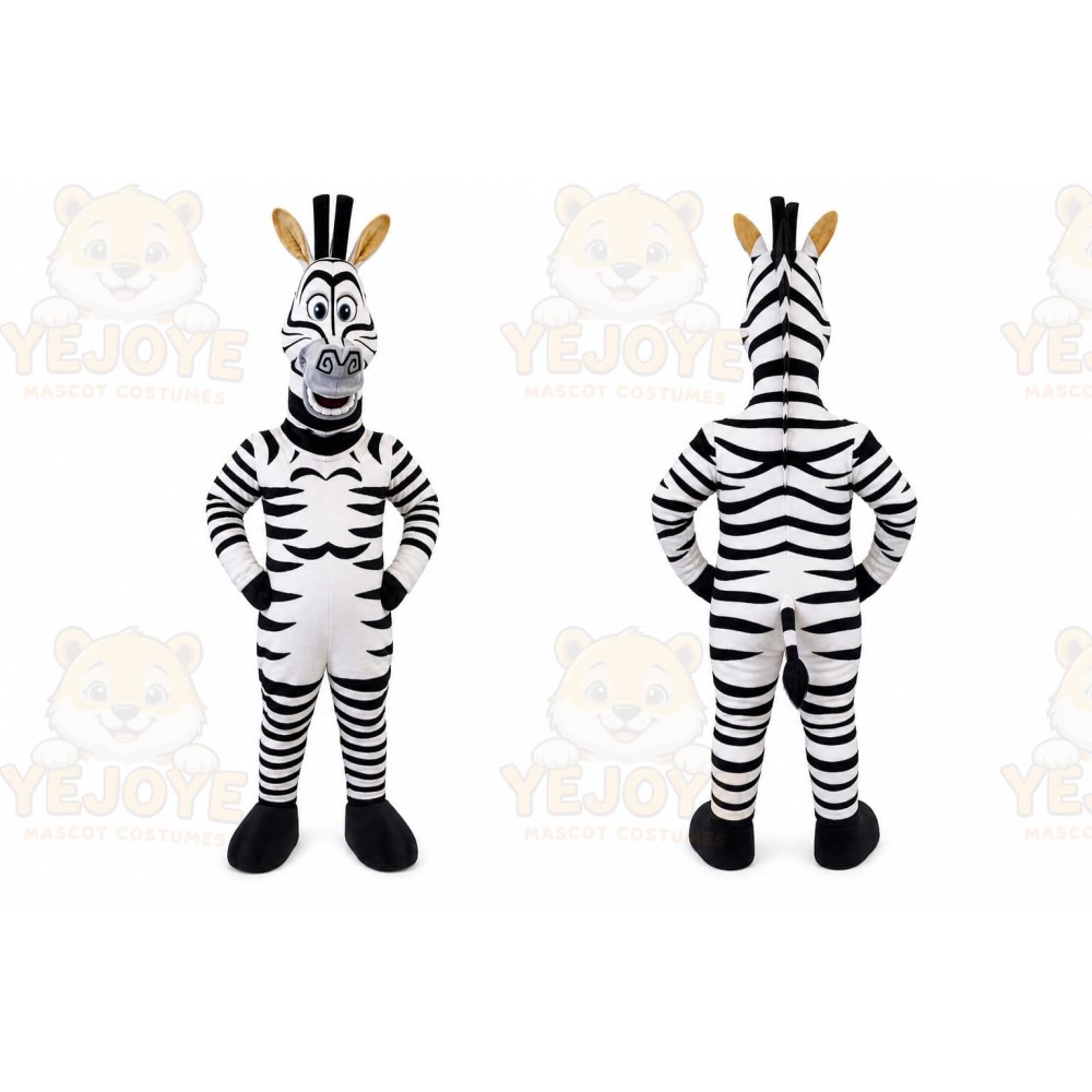 Zebra Mascot Costume for Adults Custom Logo Party Character Suit