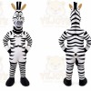 Zebra Mascot Costume for Adults Custom Logo Party Character Suit