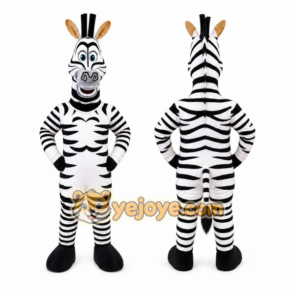 Zebra Mascot Costume for Adults Custom Logo Party Character Suit