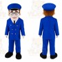 train conductor Mascot Costume for Adults Custom Logo Party Character Suit