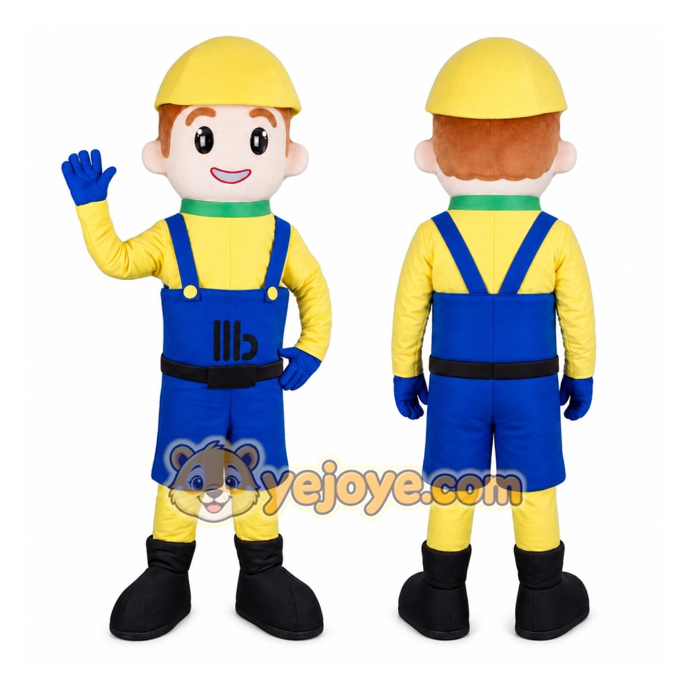 builder mascot Mascot Costume for Adults Custom Logo Party Character Suit builder mascot Mascot Costume for Adults Custom Logo Party Character Suit