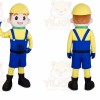 builder mascot Mascot Costume for Adults Custom Logo Party Character Suit
