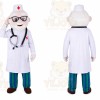 Doctor Mascot Costume for Adults Custom Logo Party Character Suit