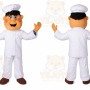 Chef Mascot Costume for Adults Custom Logo Party Character Suit