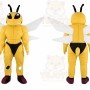 Bee Mascot Costume for Adults Custom Logo Party Character Suit