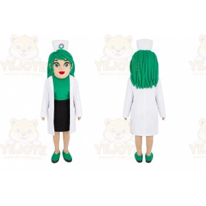 Nurse Mascot Costume for Adults Custom Logo Party Character Suit