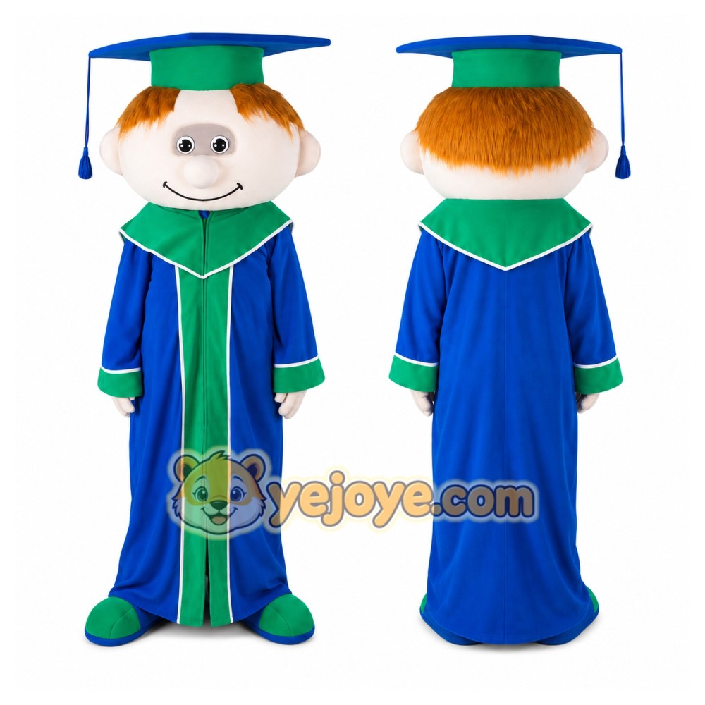 Graduate Mascot Costume for Adults Custom Logo Party Character Suit Graduate Mascot Costume for Adults Custom Logo Party Character Suit