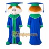 Graduate Mascot Costume for Adults Custom Logo Party Character Suit Graduate Mascot Costume for Adults Custom Logo Party Character Suit