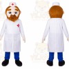 Doctor Mascot Costume for Adults Custom Logo Party Character Suit