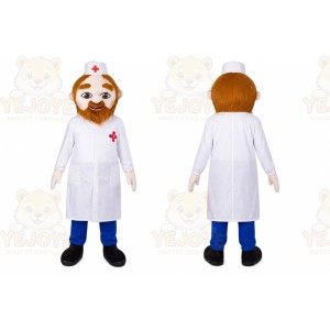Doctor Mascot Costume for Adults Custom Logo Party Character Suit