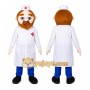 Doctor Mascot Costume for Adults Custom Logo Party Character Suit