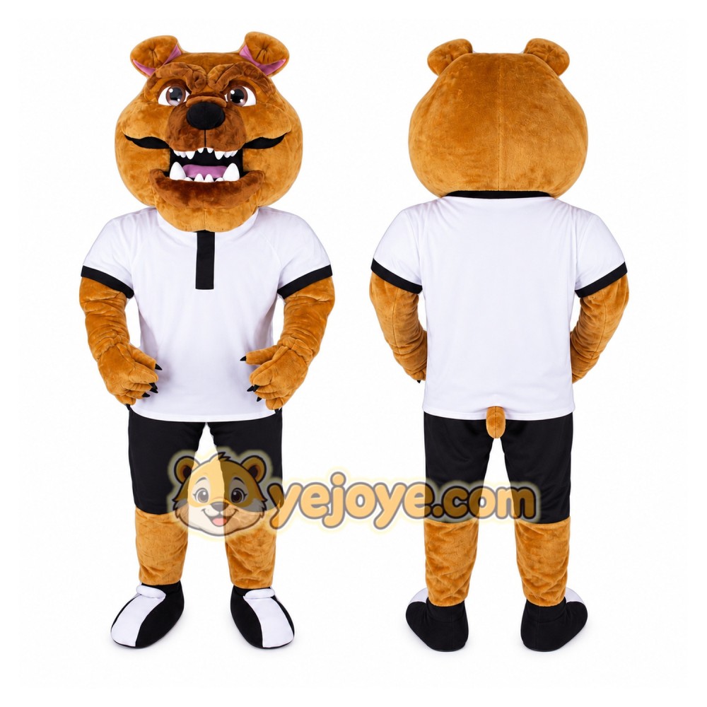 Bulldog Mascot Costume for Adults Custom Logo Party Character Suit