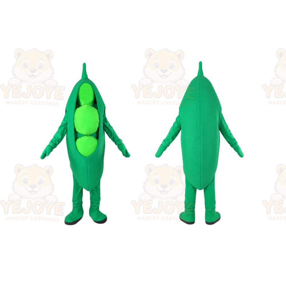 Pea Mascot Costume for Adults Custom Logo Party Character Suit