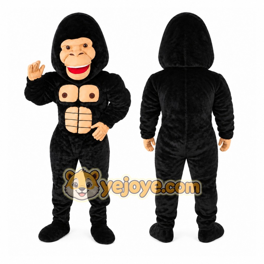 Gorilla Mascot Costume for Adults Custom Logo Party Character Suit Gorilla Mascot Costume for Adults Custom Logo Party Character Suit