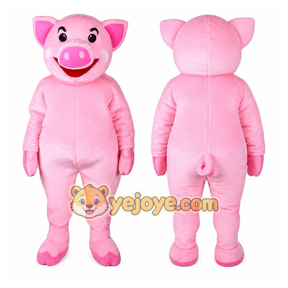 Pig Mascot Costume for Adults Custom Logo Party Character Suit