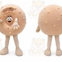 Cookie Mascot Costume for Adults Custom Logo Party Character Suit