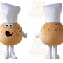 Chef Mascot Costume for Adults Custom Logo Party Character Suit