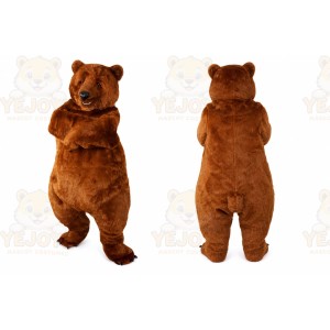 Bear Mascot Costume for Adults Custom Logo Party Character Suit