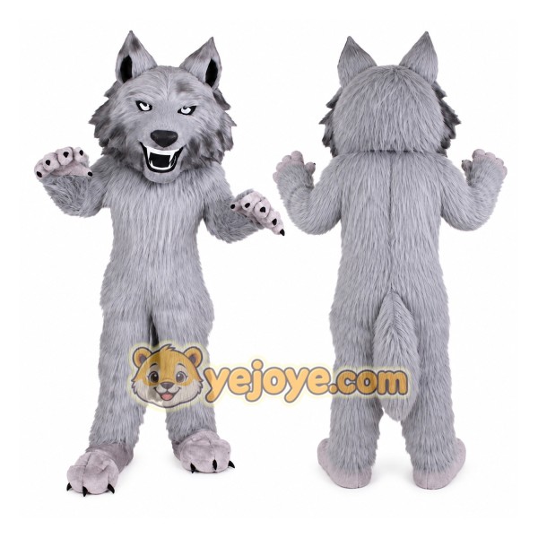 Wolf Mascot Costume for Adults Custom Logo Party Character Suit
