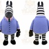 Zebra Mascot Costume for Adults Custom Logo Party Character Suit