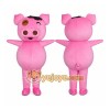 Pig Mascot Costume for Adults Custom Logo Party Character Suit