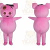 Pig Mascot Costume for Adults Custom Logo Party Character Suit