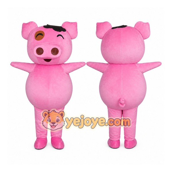 Pig Mascot Costume for Adults Custom Logo Party Character Suit